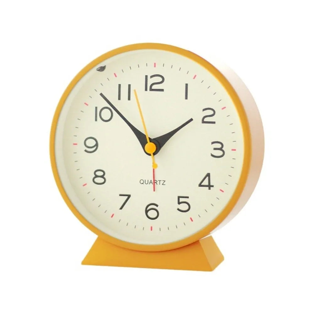 Simple Children's Alarm Clock Night Light Cartoon Time Planning Clock Study Portable Tabletop Alarm Timer Bedroom Decor Vue Orange