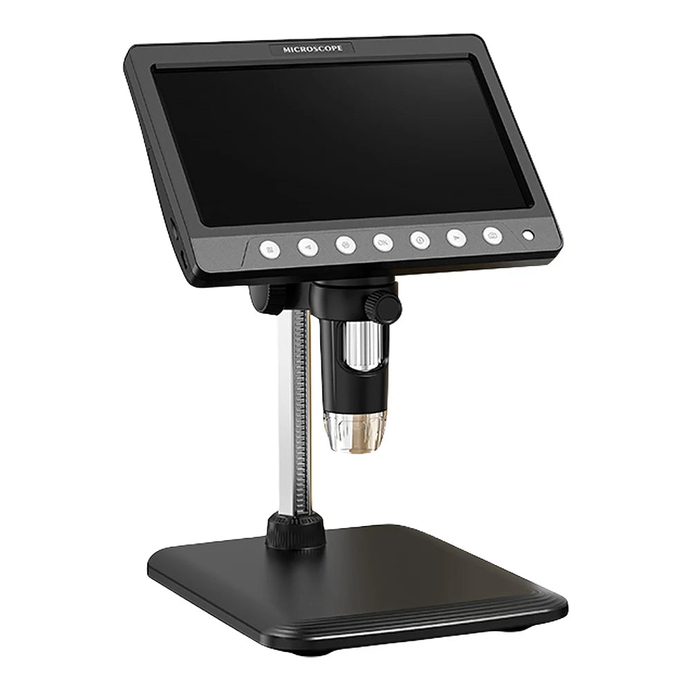 ALLOYSEED 7" IPS Digital Microscope 5MP 1200X 8 LED HD Digital Microscope Vue