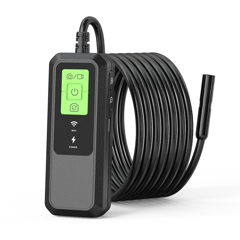 2K HD WiFi Borescope Inspection Camera – IP67 Waterproof, iOS & Android WiFi Inspection Camera Vue Single Len 1m