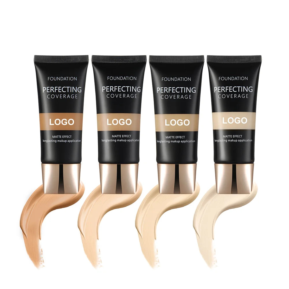 Liquid Foundation Private Label Face Makeup Manufacturers Custom OEM Long Lasting Waterproof Concealer Bronzer Matte Foundations Vue