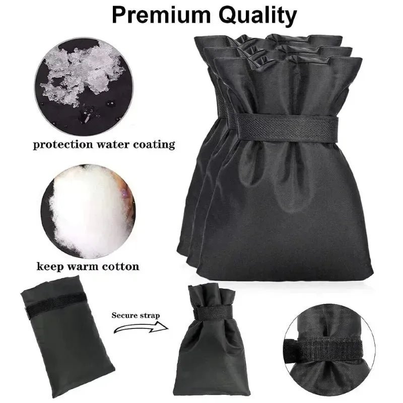 Outdoor Faucet Protector Winter Waterproof Cover Tap Sock Protective Bag Anti Freeze Spigot Cover for Preventing Frozen Pipes Vue