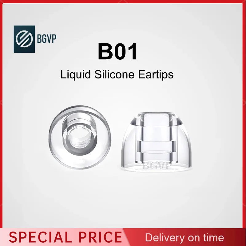BGVP B01 Silicone Eartips – Replacement In-Ear Headphone Tips Earphone Accessories Vue