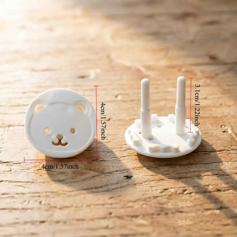 vvocci Thickened Round-head Child Power Outlet Protection Cover; Baby Anti-electric Shock Safety Outlet Cover Vue