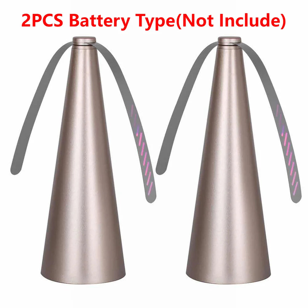 2pcs/1pc Fly Fans for Tables Fly Repellent Fan Table Top Fly Fan for Picnic Restaurant Party Home BBQ Fly Fan Battery/USB Plug Vue 2pcs Battery Type China Mainland
