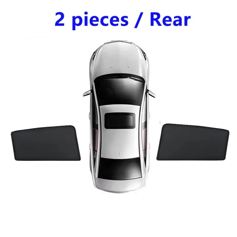 Car Mesh Sunshade For Toyota Corolla Cross XG10 2021~2025 2022 2023 2024 Window Magnetic Visor Sunshades Curtain Car Accessories Vue 2pcs Rear