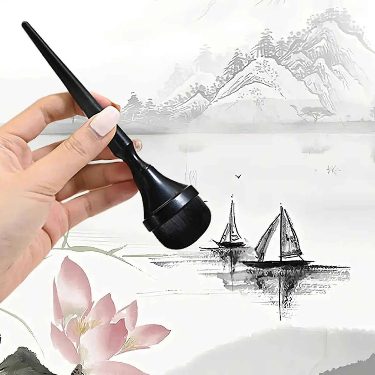 5-Piece Charcoal Blending Brushes & Stumps Set, Professional Drawing Tools for Artists, Students, Hobbyists in Classroom Studio Vue