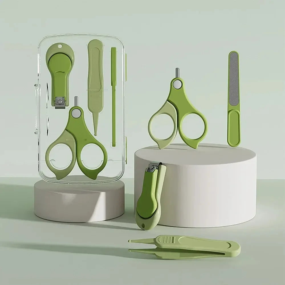 vvocci baby care Baby Nail Clipper kit Nail Clippers Nail Knife Set Travel Portable Baby Care Set Nail Clippers baby care Vue B264 Green