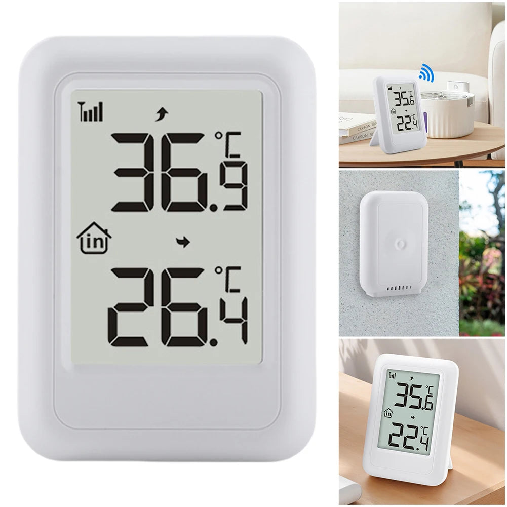 APWIKOGER Digital Indoor Outdoor Thermometer Humidity Meter Digital Thermometer Hygrometer Vue