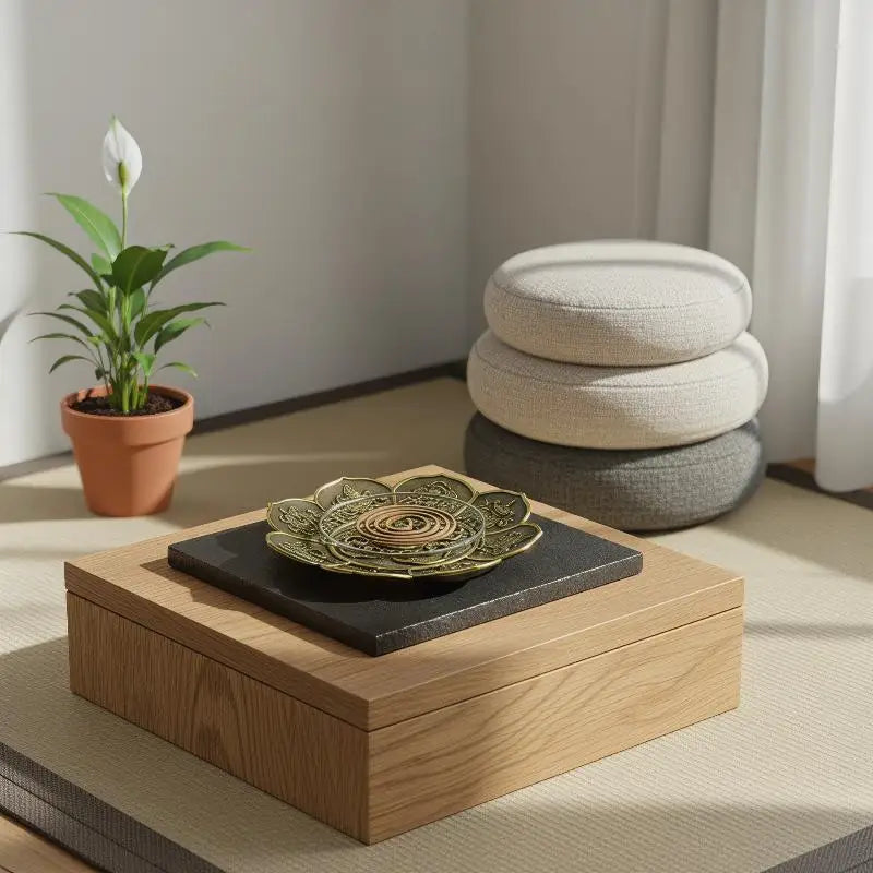 Stainless Steel Mosquito Spiral Holder Box Fireproof With Lid Mosquito Coil Burner Round Safe Mosquito Incense Holder Vue