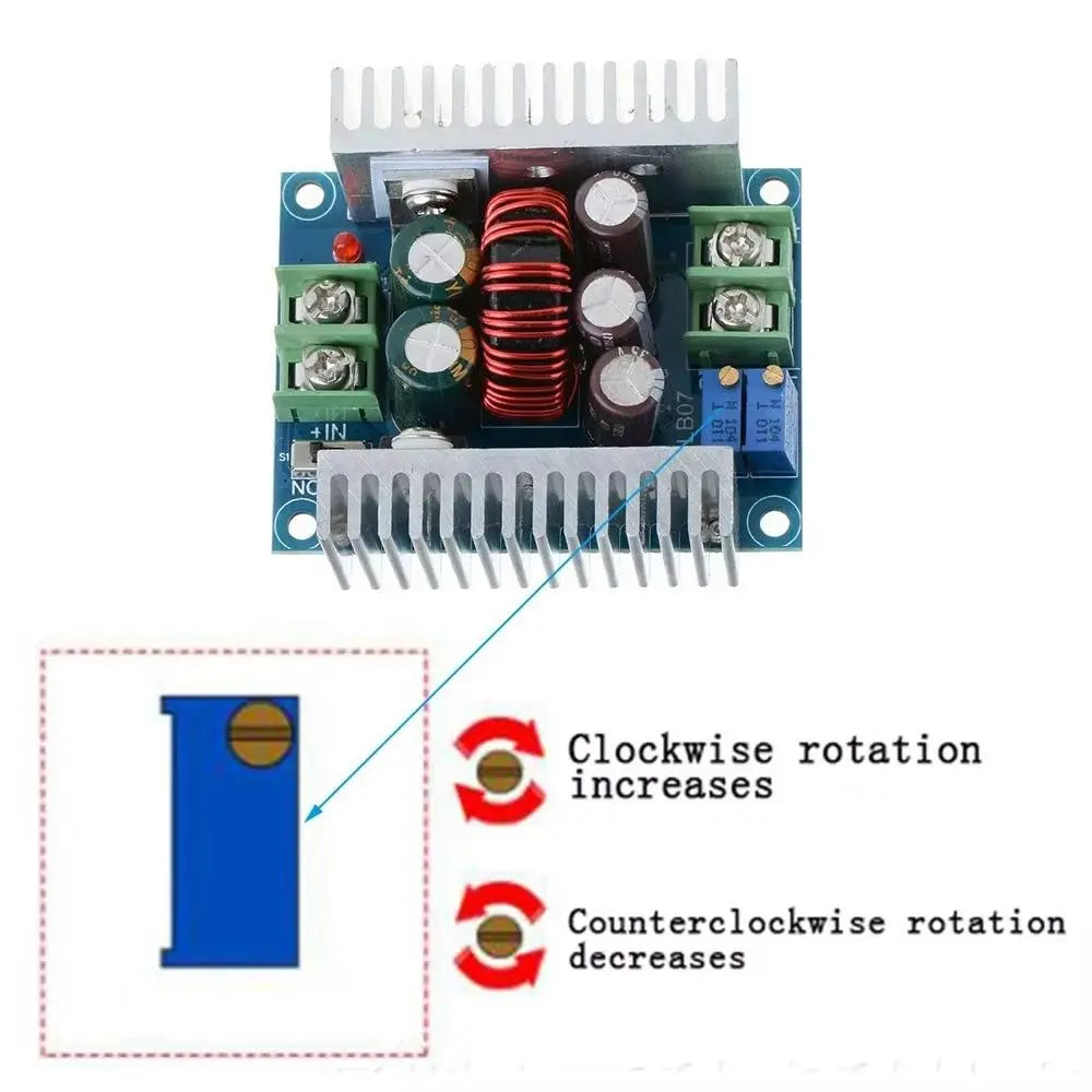 300W DC-DC Buck Converter Constant Current Active Energy Transfer LED Driver Backward Compatible High Current Step Down Module Vue