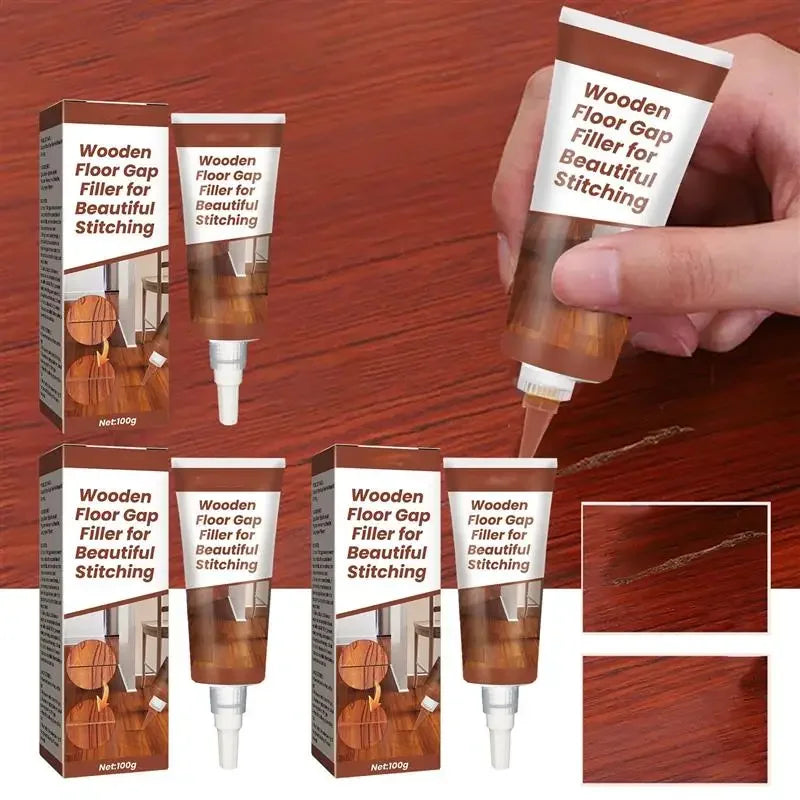 100g Wooden Furniture Touch Up Kit Furniture Floor Tile Scratch Filler Remover Glue Cream Polymer Resin DIY Repair Tools Vue