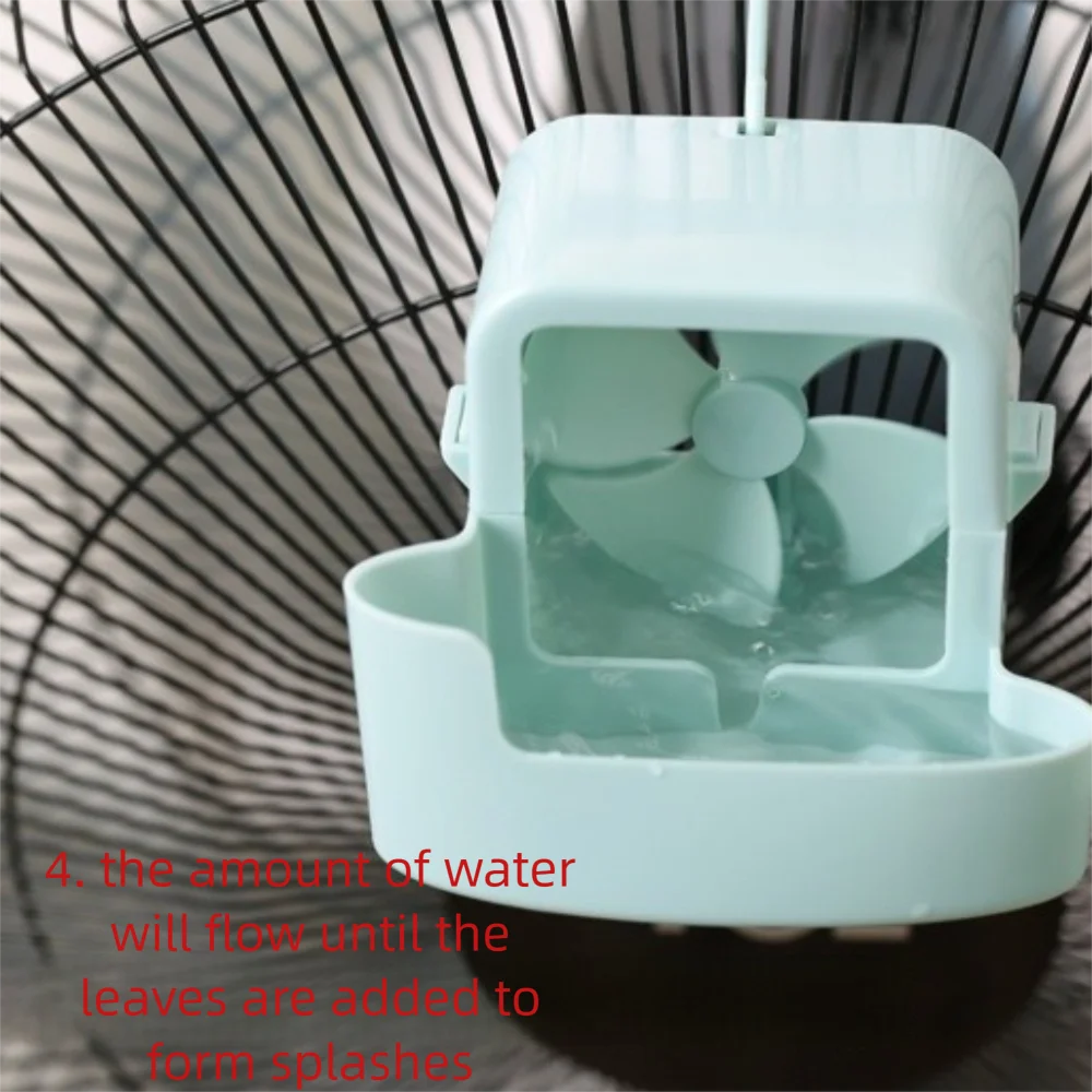 Hanging Fan Cooling Tool 4 Ice Cup Add Cubes Accessories Reusable