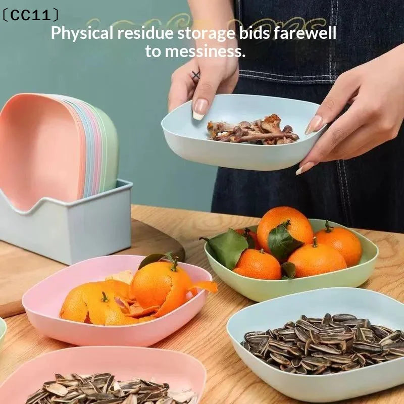 Reusable Fruit Dessert Plates Washable Multifunctional Snack Dishes
