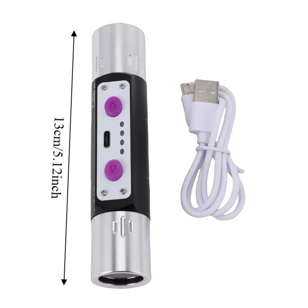 UVC Longwave UV Flashlight Shortwave 254nm Blacklight LED Flashlight LED 395nm UV Flashlight Lamps Phosphor Detector Vue