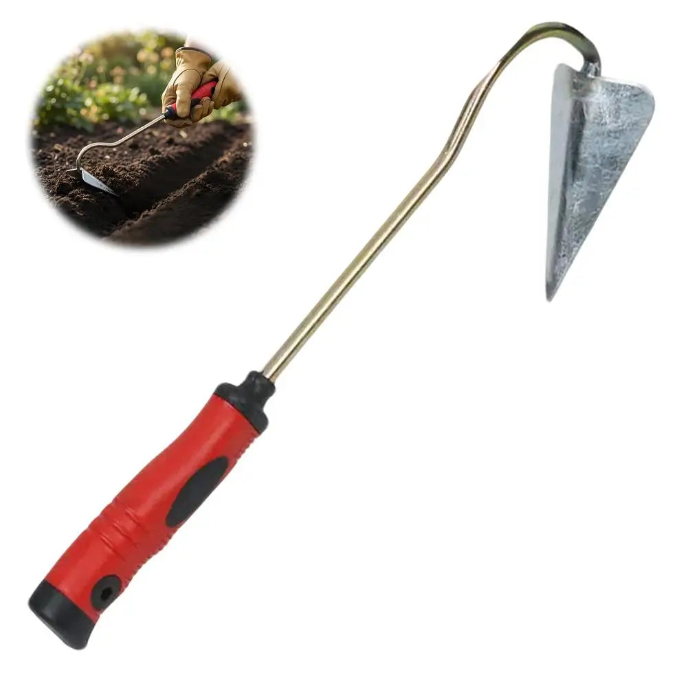 Small Pointed Garden Hoe with Ergonomic Handle Handheld Weeding Tool for Yard Planting Weeding Vue 1PCS CN