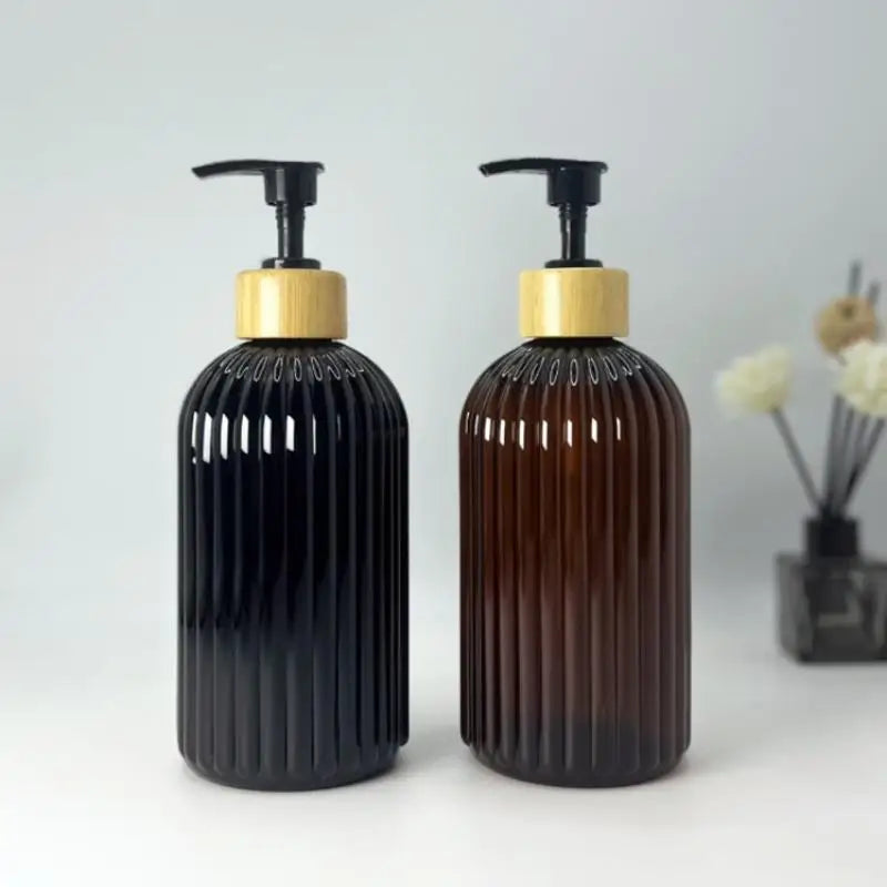1PCS 500ml Shampoo Empty Bottle Soap Dispenser With Pump Refillable Kitchen Bathroom Hands Body Wash Lotion Container Vue