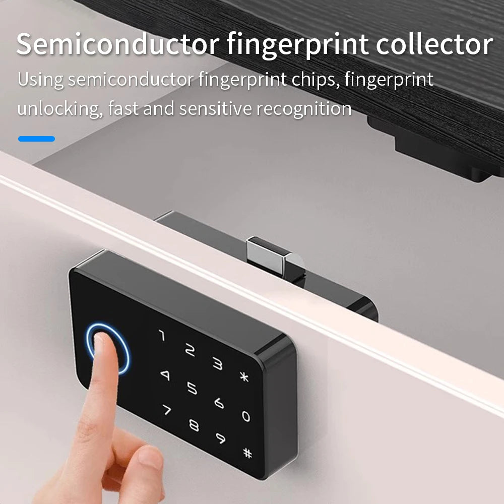 Tuya Smart Security Protection Fingerprint Locks Baby Safety Cabinet Drawer Door Buckle Home Toilet Refrigerator Lock App Unlock Vue