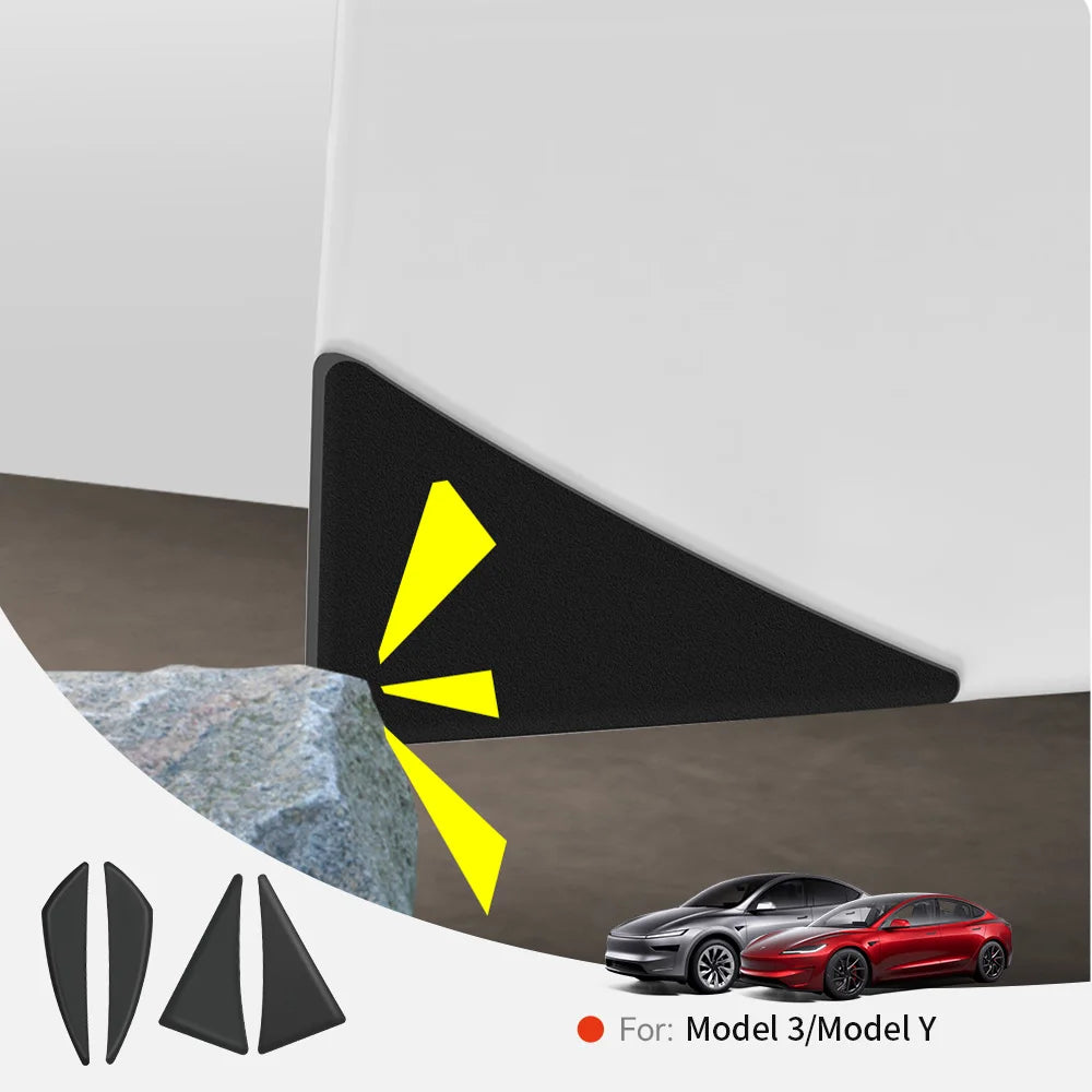 4PCS YZ For Tesla Model Y Juniper 3 Highland Car Door Corner Protective Sticker Anti-Collision PVC Strip Auto Accessories 2025 Vue