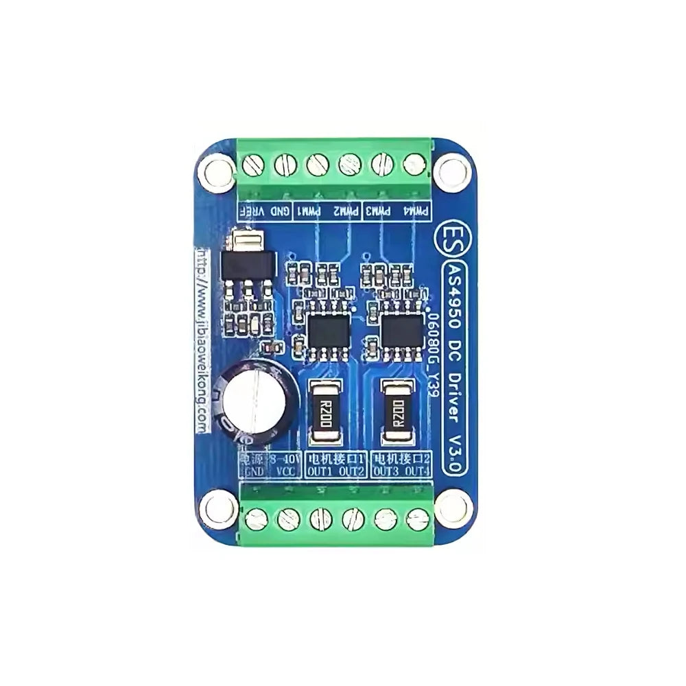 S4950 Full Bridge/Needle Dual Channel H Bridge High-power DC Brush Step Motor Drive Module DC8-40V 3A Step Motor Drive Board Vue