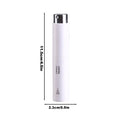 2.3x11.5cm Coffee Bean Spray Bottle Anti-flying Powder Anti-static Glass Liner Coffee Bean Spray Bottle Portable Water Atomizer Vue White