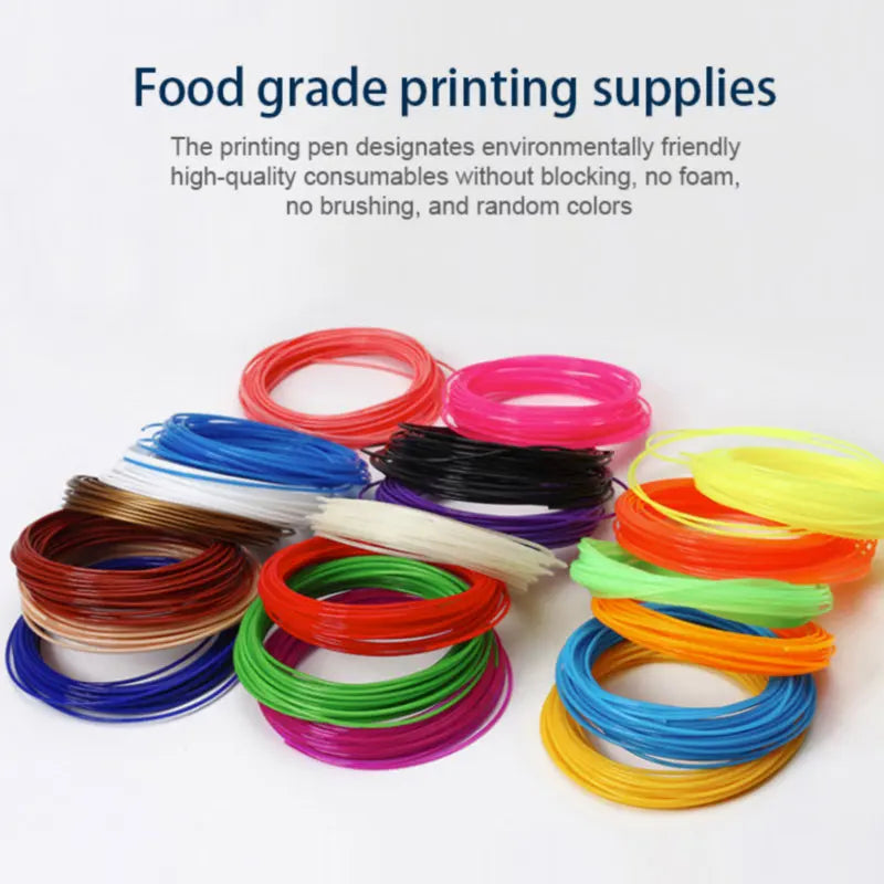 3D Printing Pen Low Temperature Built-in Battery Voice Broadcast 1.75mm PCL Filament 3D Pen Drawing DIY For Kids Grils Boys Gift Vue