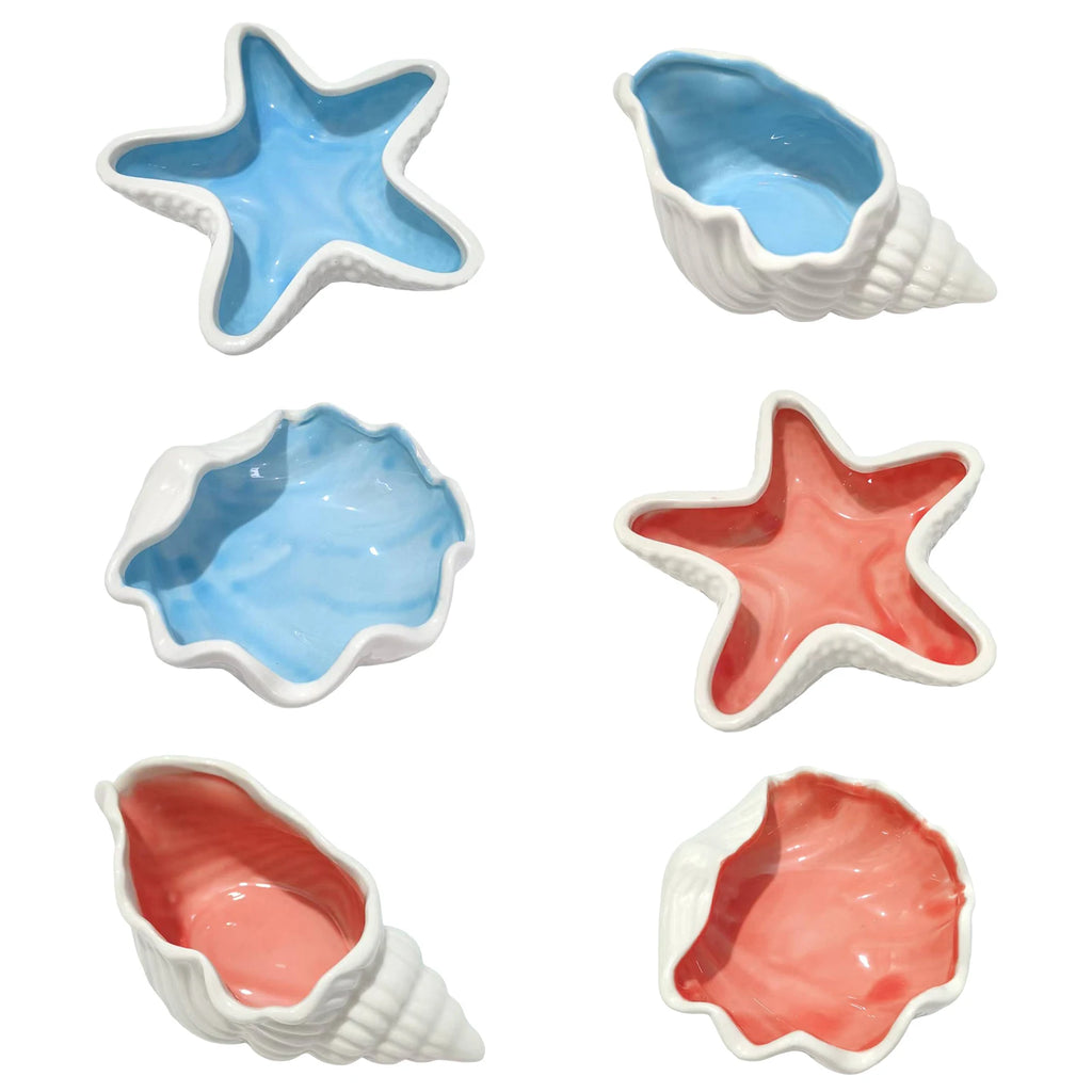 Ocean Themed Ceramic Jewelry Dish & Shell Trinket Tray Ceramic Jewelry Tray Vue