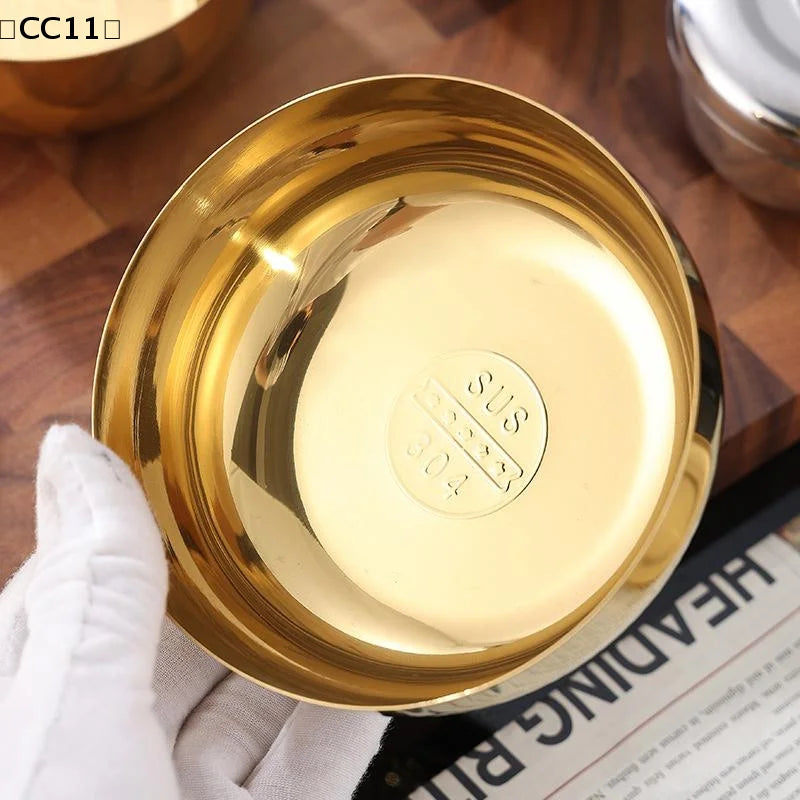 Stainless Steel Bowl Big Cooked Rice Cover Single Layer Steamed Child