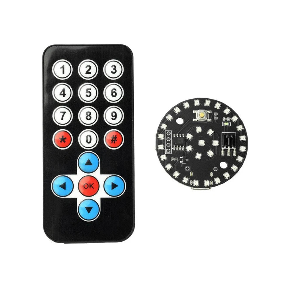 Infrared Remote LED Light 9 Constant-On Modes+1 Color-Changing Scroll Mode DIY Model Light Night Light Infrared LED Light Module Vue