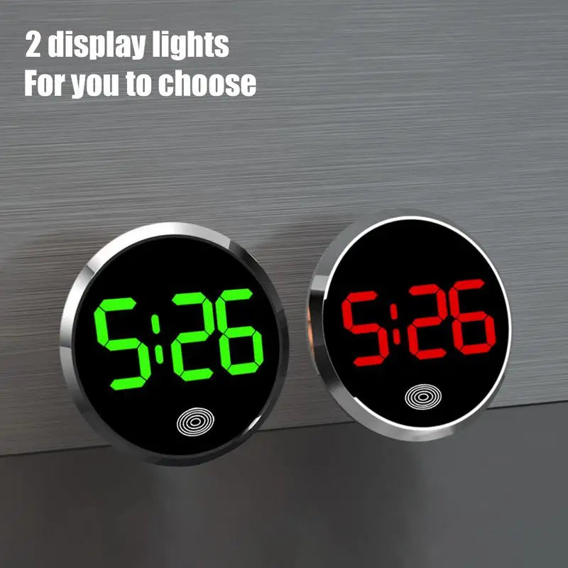 LED Touch Car Dashboard Clock – Stick-On Digital Auto Clock Car Dashboard Clock Vue