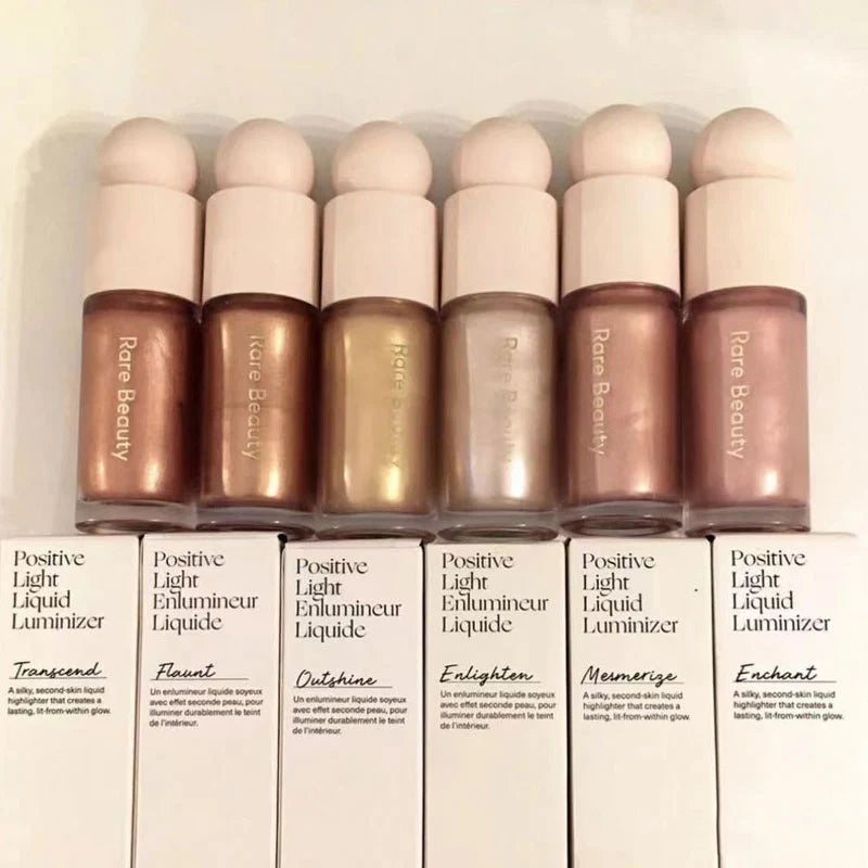 Rare Beauty Liquid Highlighter Shimmer Lasting Waterproof Natural Glow Face Body Blendable Highlight Cosmetic for Daily Party Vue