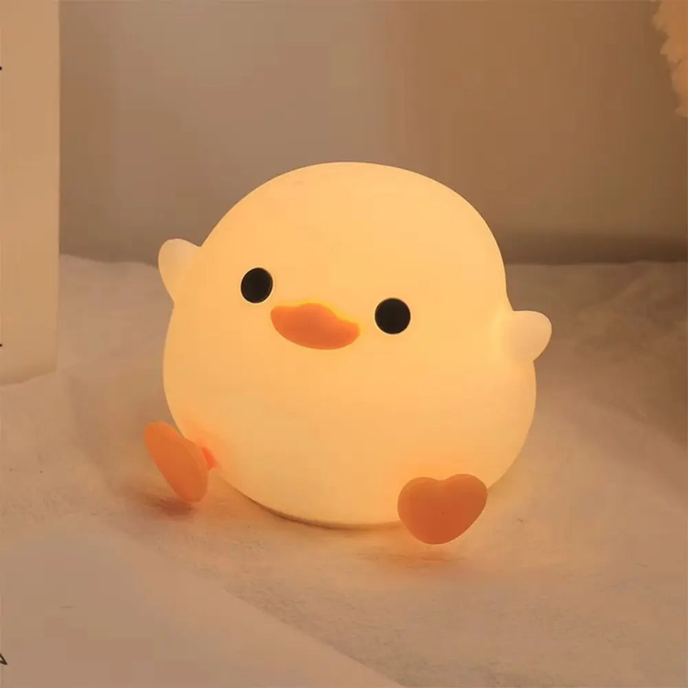Nightlight LED Duck Pat Night Light Night Lamp Dimmable LED Duck Lamp Rechargeable Soft Indoor Sensor Lamp Baby Sleeping Vue