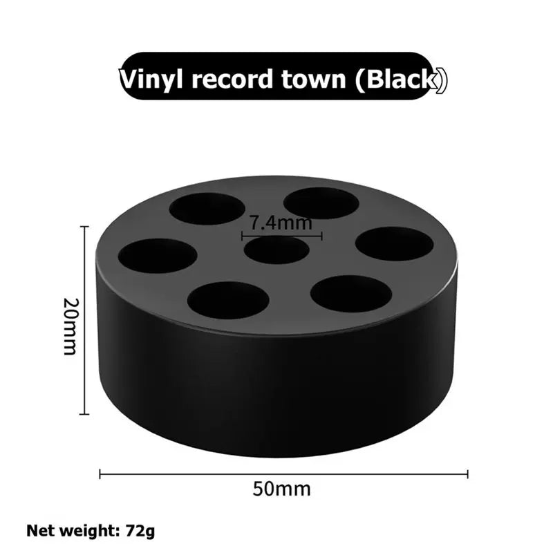 Hot-Record Weight Audio Vinyl Turntable LP Record Clamp Record Disc Metal Stabilizer Weight Accessory Vue