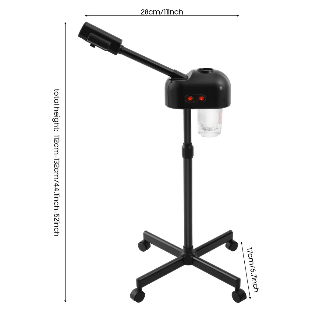 Professional 800W Facial Steamer | 360° Rotation & 0.2Gal Tank Facial Steamer Vue