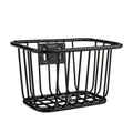 Easy Install Bicycle Rear Basket Metal Adjustable Bike Black Fixed Vue Black