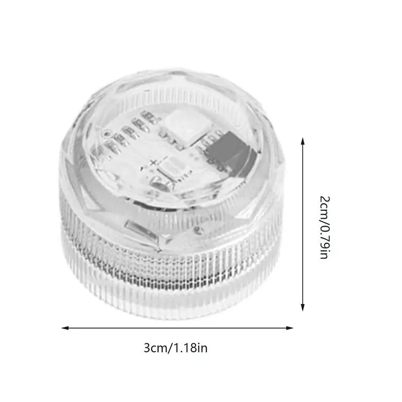 4pcs 13Colors 4 Modes Submersible LED Lights Wireless Remote Control Reusable Light for Birthday Decorations Spa Halloween Vue