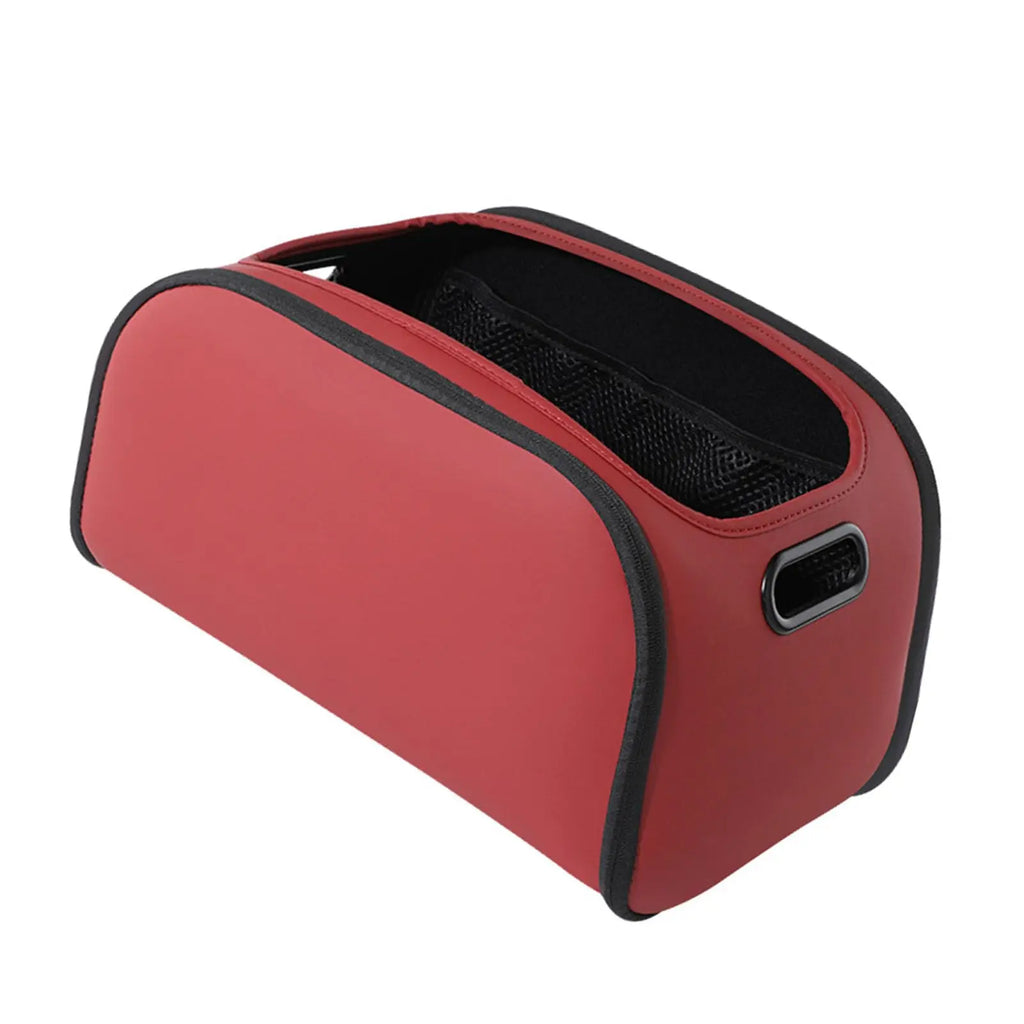 Car Trunk Storage Box, Front Passenger Premium Storage Compartment, Large-capacity Organizer, Wide-open Storage Box, Foldable Vue Martha Red