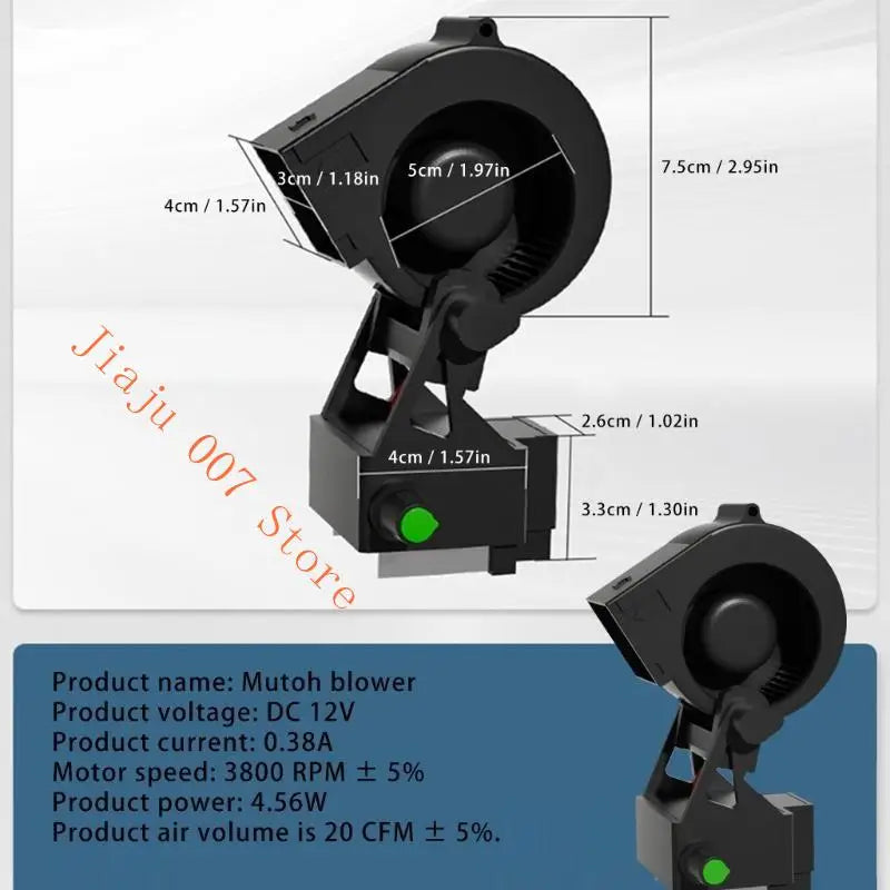 Cordless Tabletop Blower Fan – Adjustable Speed for Camping & BBQ Cordless Blower Fan Vue