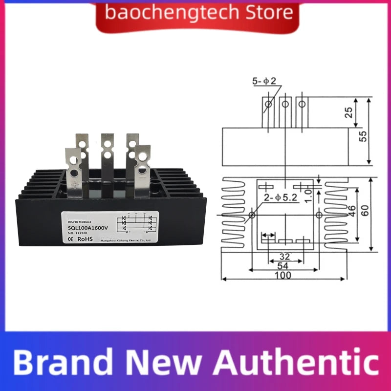 SQL100A1200V SQL80A1000V SQL150A1600V SQL60A sql 40A 60A 80A 100A Three-phase bridge rectifier module 1000V 1200V 1600V AC-DC Vue
