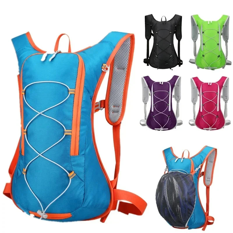 New 12L Outdoor Sport Bike Cycling Running Hiking Hydration Bag Storage Helmet Pack Waterproof UltraLight Bladder Backpack Vue