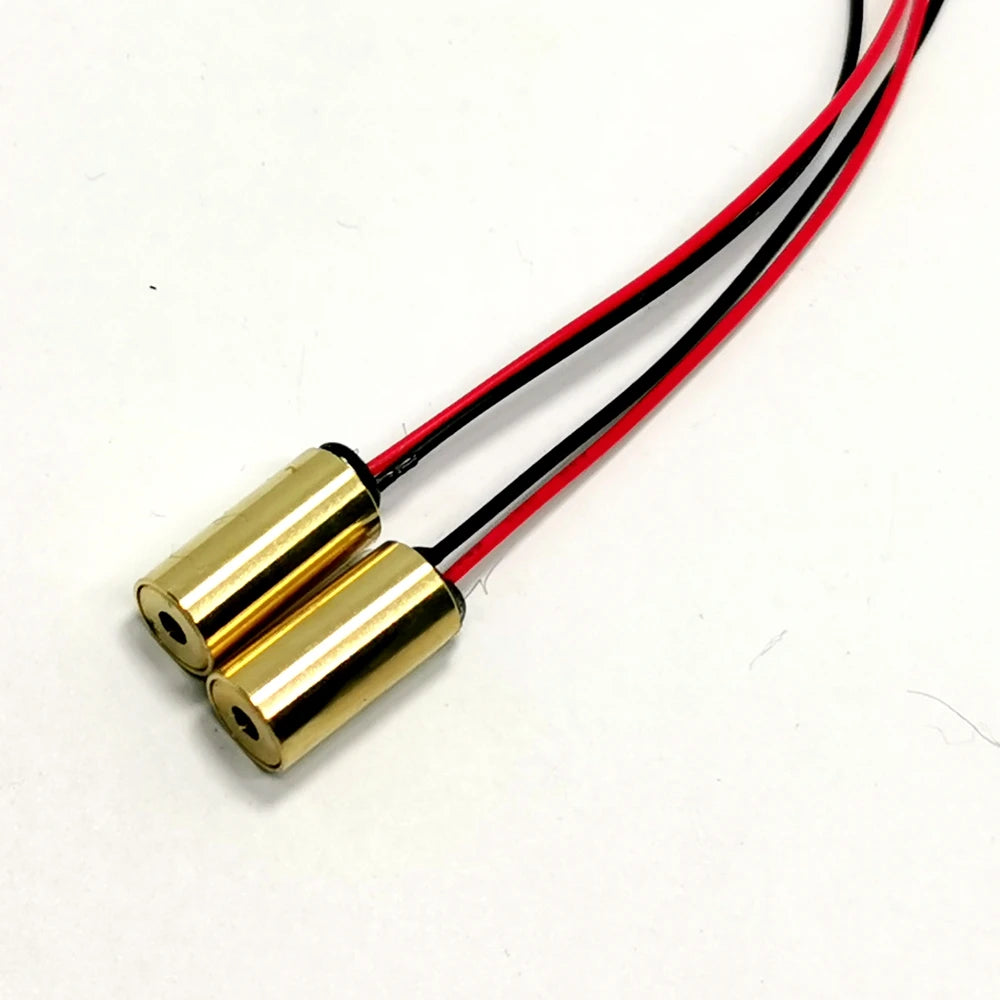 Mini Industrial 650nm 5mw Red Laser Dot Module 3V-4.5V Brass Housing 9*18mm Vue