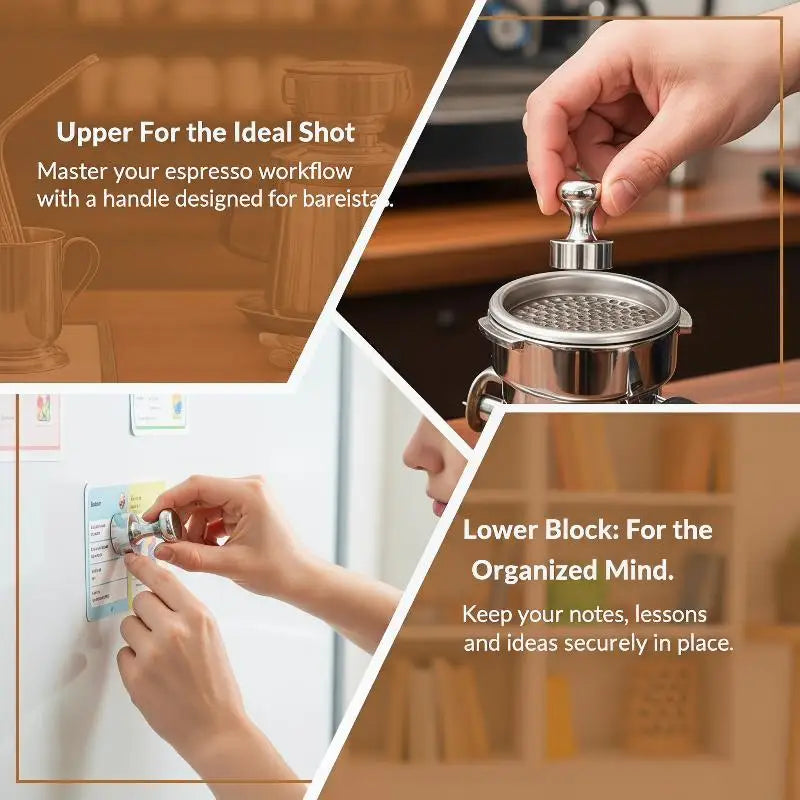 Espresso Puck Screen Magnet Handle Reusable 51/53/58mm Coffee Filter Mesh Magnet Kit Barista Espresso Accessories Coffee Tool Vue