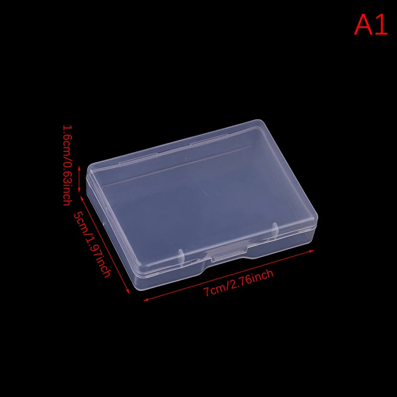 Rectangular Transparent Plastic Box Dustproof Storage Organizer Durable Jewelry Packing Container Case Vue A1