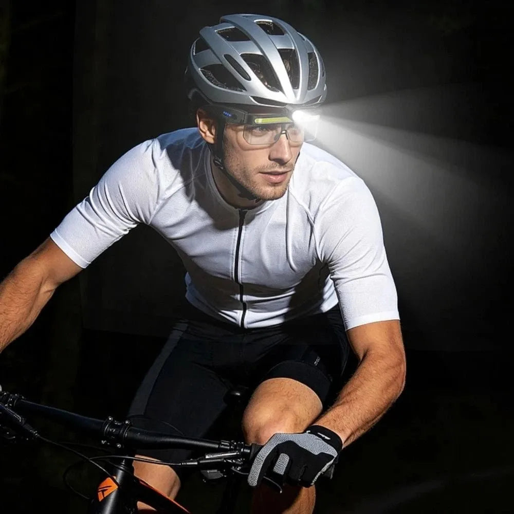 Lightweight Intelligent Sensing Headlight Waterproof Full View Floodlight Goggles Large-Area Floodlight Camping Fishing Vue