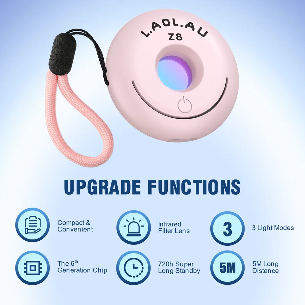 Z8 Infrared Detector Camera Detector Intelligent Hidden Camera Signal Detector Rechargeable Anti Candid Camera Safety Protection Vue