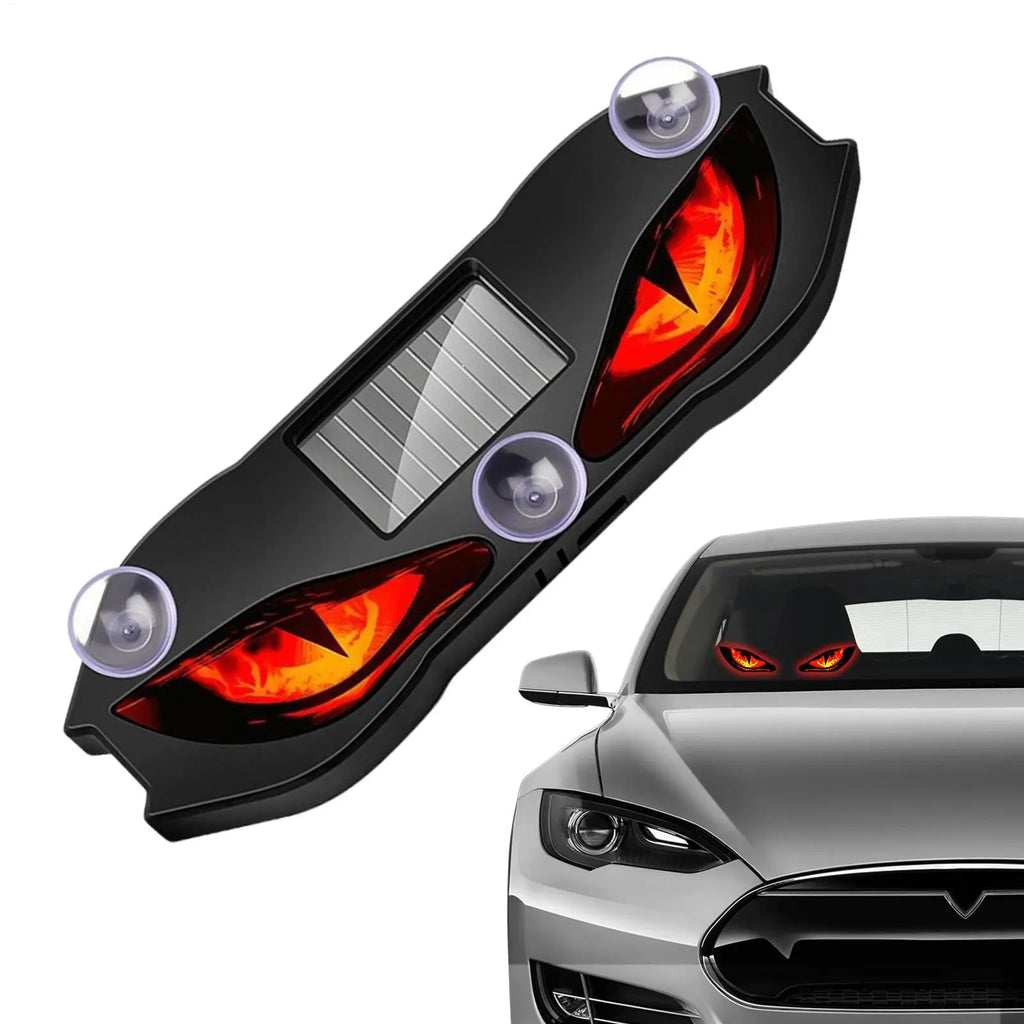 Solar Eye Warning Light Waterproof Reflective for SUV Truck Van RV Bike Motorcycles Sports Daily Windshield Rear Garage Drive Vue