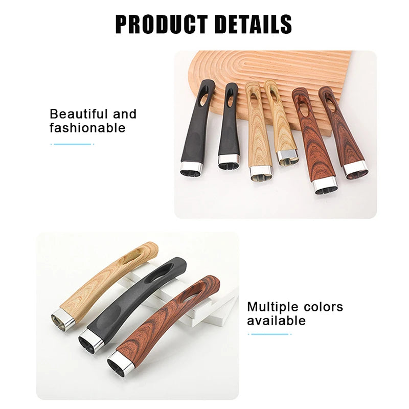 1Pc Bakelite Pan Pot Handle Anti Scalding Pan Universal Replacement Removable Bakelite Grip For Frying Pan Kitchen Accessories Vue