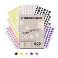 600 PCS/SET Star Pimple Patch Acne Colorful Invisible Acne Removal Skin Care Stickers Concealer Face Spot Beauty Makeup Tools Vue Multicolor