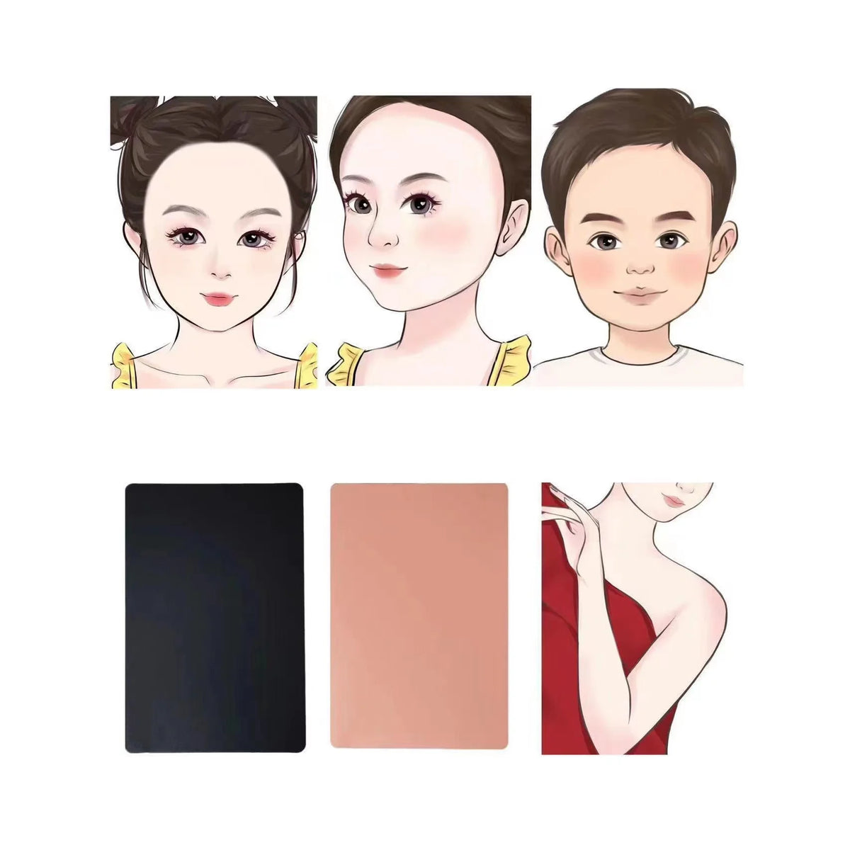 Reusable Make Up Practice Board For Beginner And Professional Make Up Artists Practice Board ForFace and Body Vue