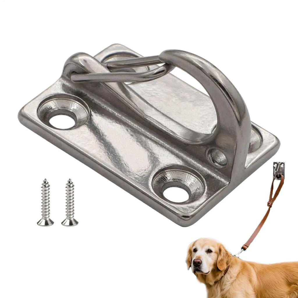 Heavy Duty Dog Lead Rope Hook for Wall - Escape-Proof Wall Mounted Tie Out Hook for Large & Small Pets, Indoor Outdoor Vue