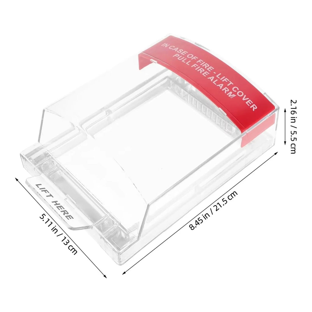 Fire Emergency Switch Protective Cover Manual Fire Alarm Rainproof Cover Transparent Manual Emergency Button Housing Vue